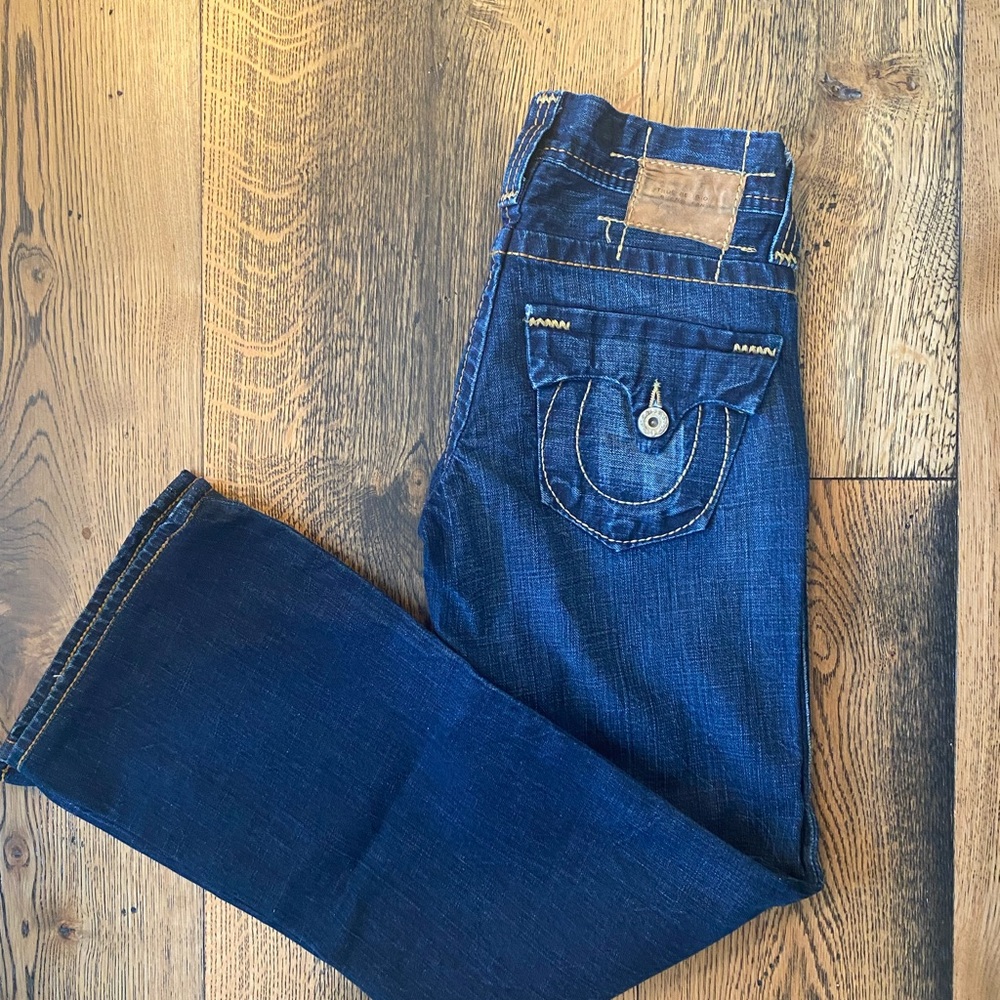 True Religion Blue Bootcut Jeans Classic Denim